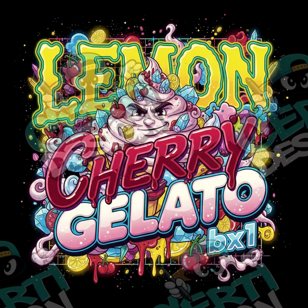 Lemon Cherry Gelato bx1 Pre-Made 3.5g Square Mylar Bags