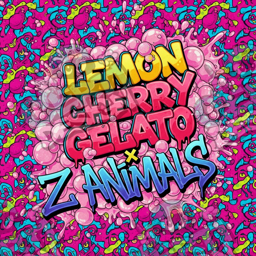 Lemon Cherry Gelato x Z Animals Pre-Made 3.5g Square Mylar Bags
