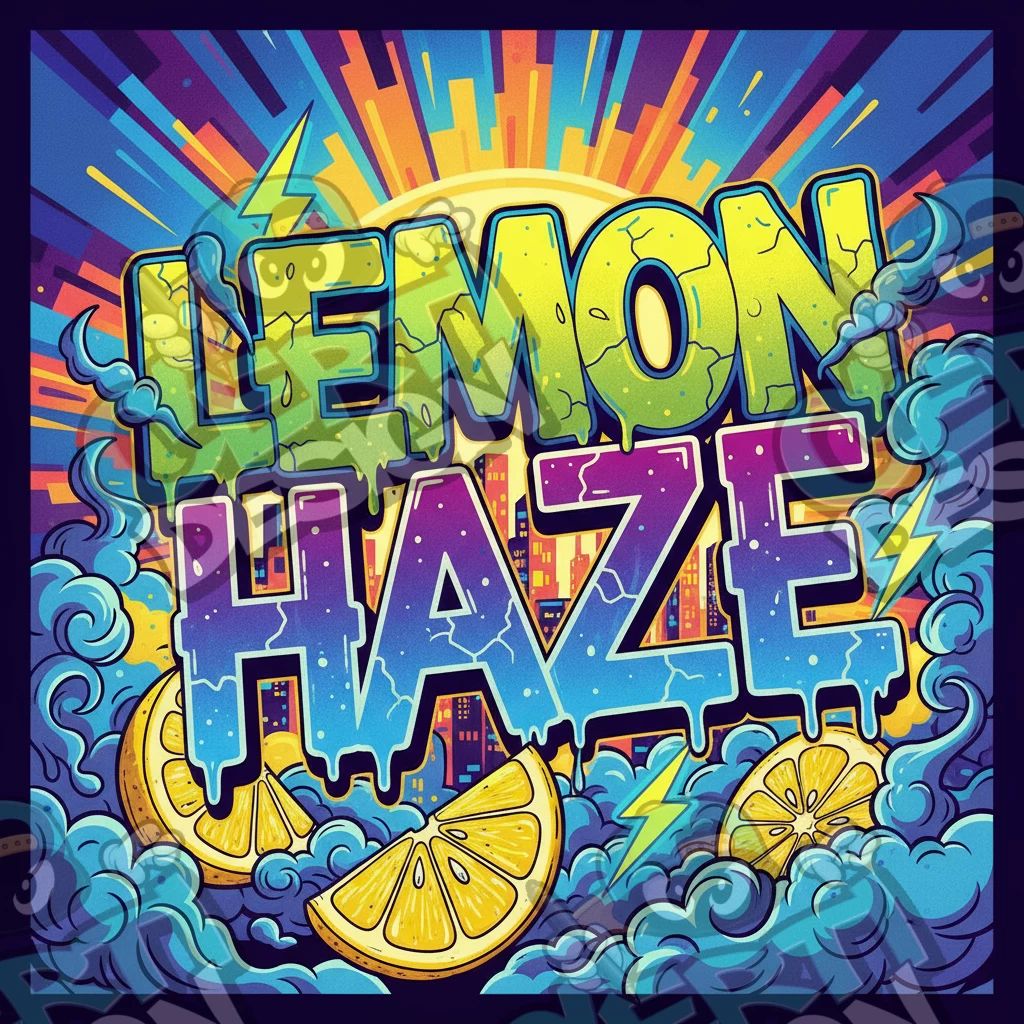 Lemon Haze Pre-Made 3.5g Square Mylar Bags