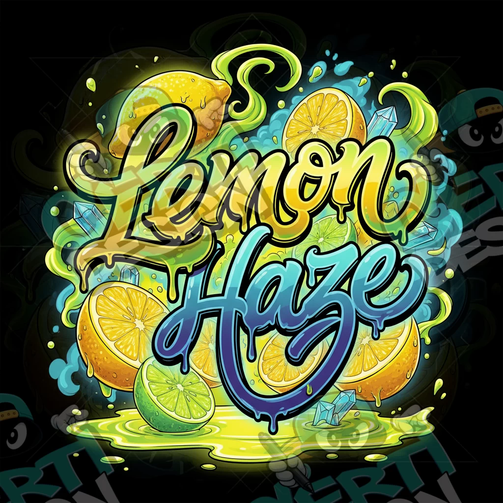 Lemon Haze Pre-Made 3.5g Square Mylar Bags