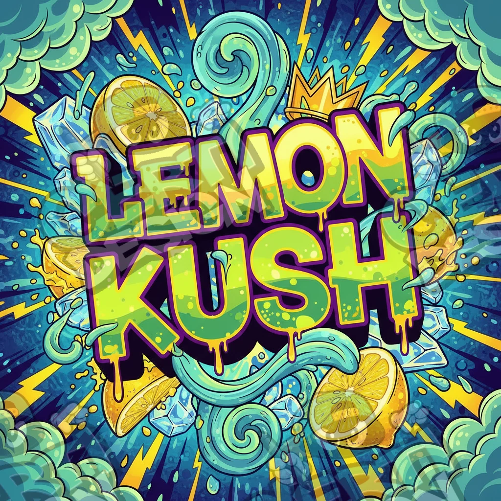 Lemon Kush Pre-Made 3.5g Square Mylar Bags