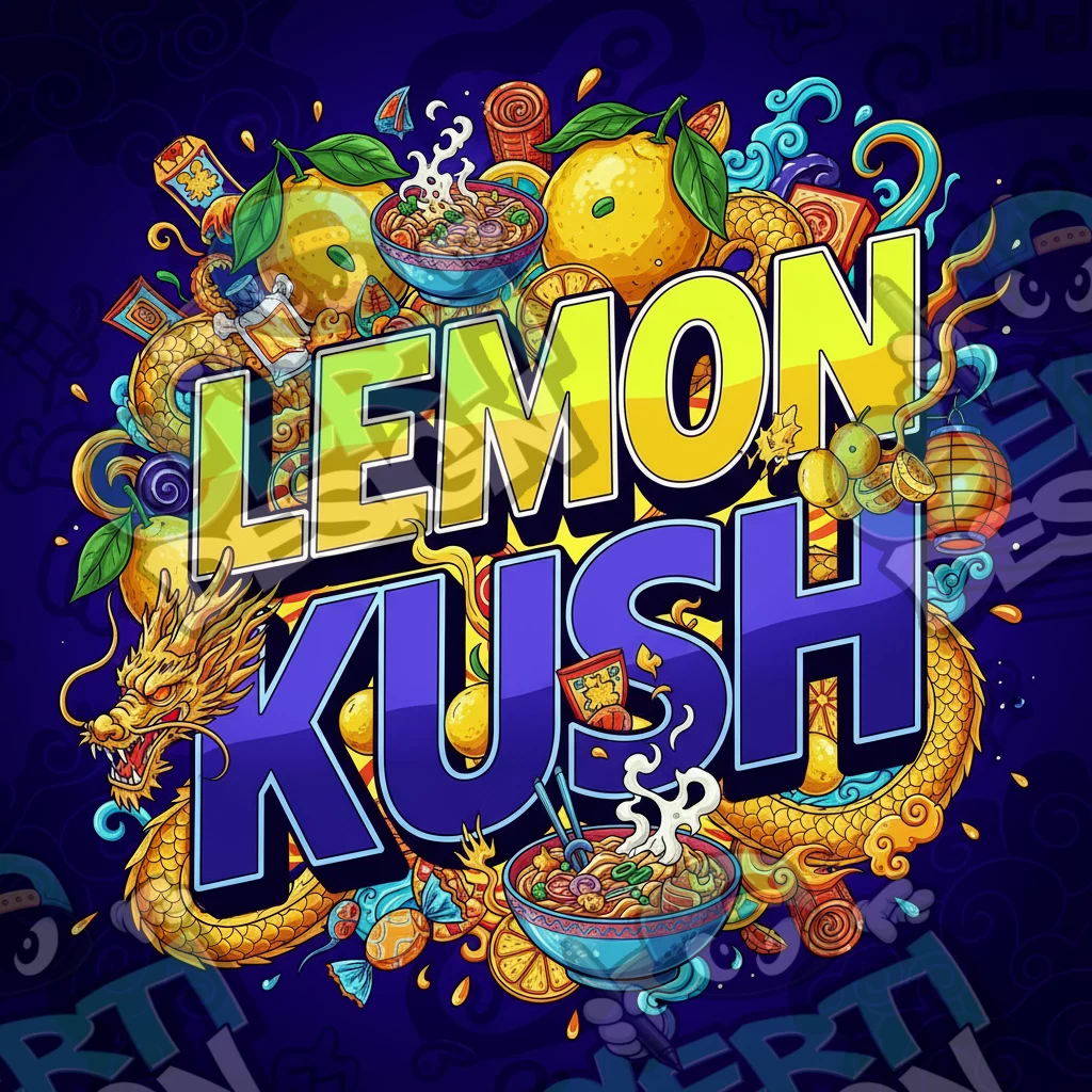 Lemon Kush Pre-Made 3.5g Square Mylar Bags