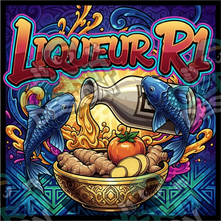 Liqueur R1 Pre-Made 3.5g Square Mylar Bags