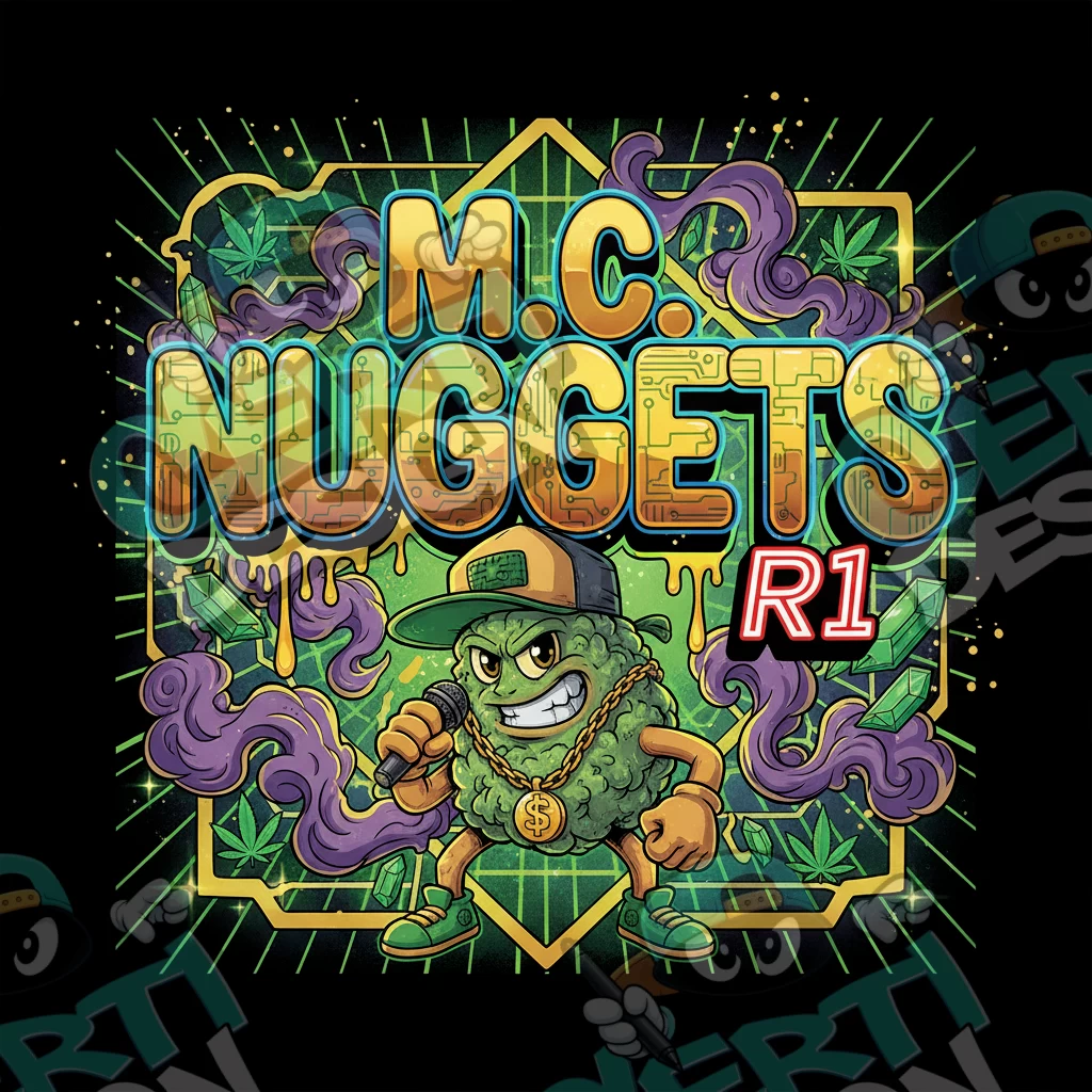 M C Nuggets R1 Pre-Made 3.5g Square Mylar Bags