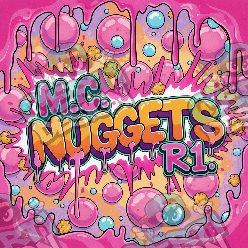 M C Nuggets R1 Pre-Made 3.5g Square Mylar Bags