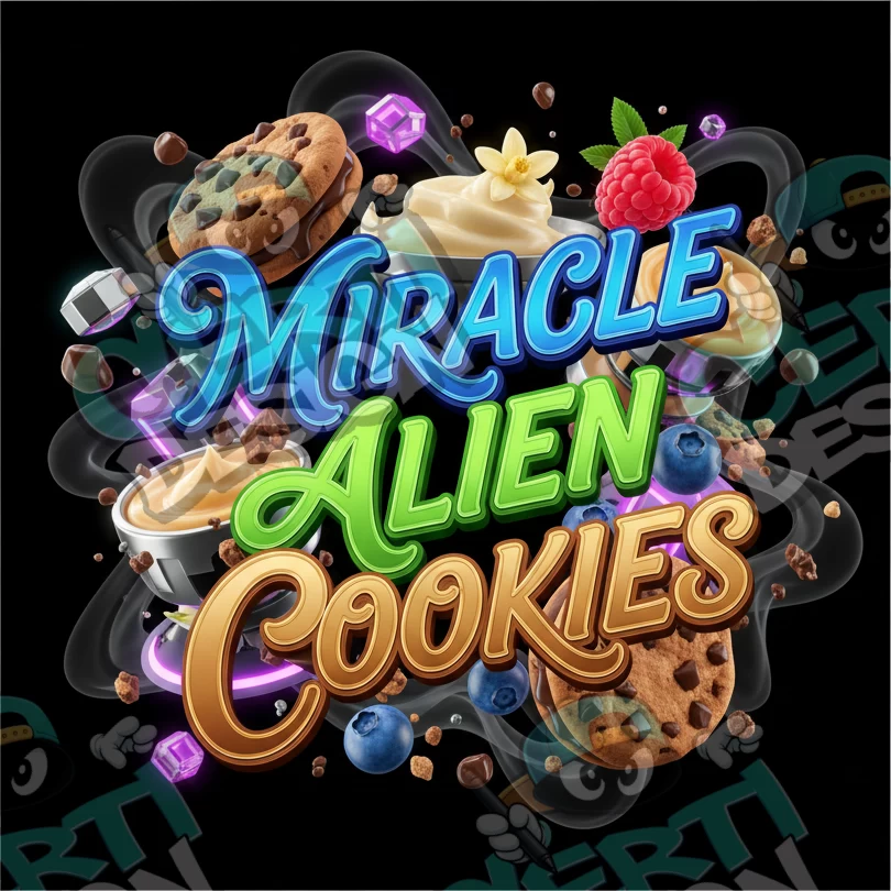 MAC Miracle Alien Cookies Pre-Made 3.5g Square Mylar Bags