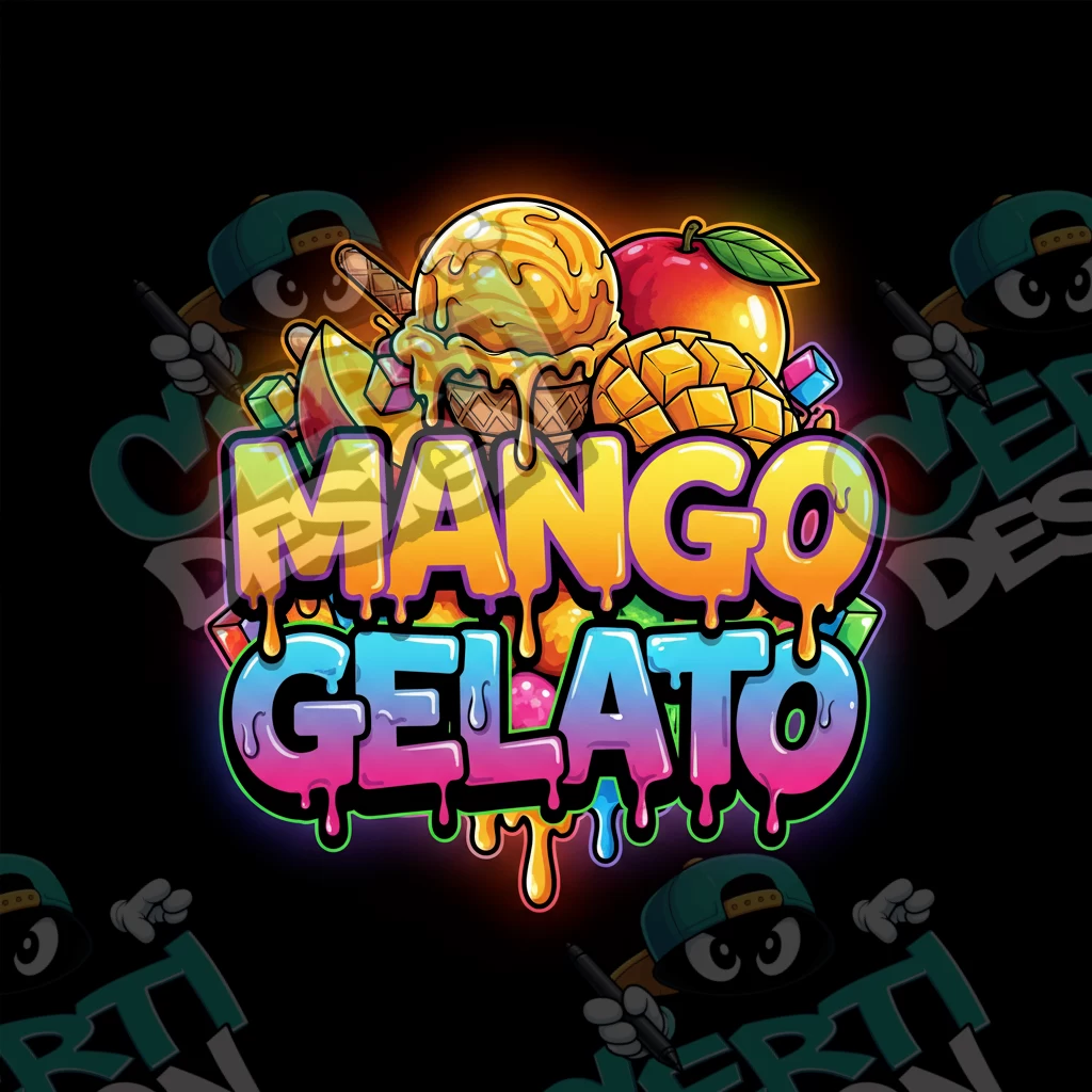 Mango Gelato Pre-Made 3.5g Square Mylar Bags