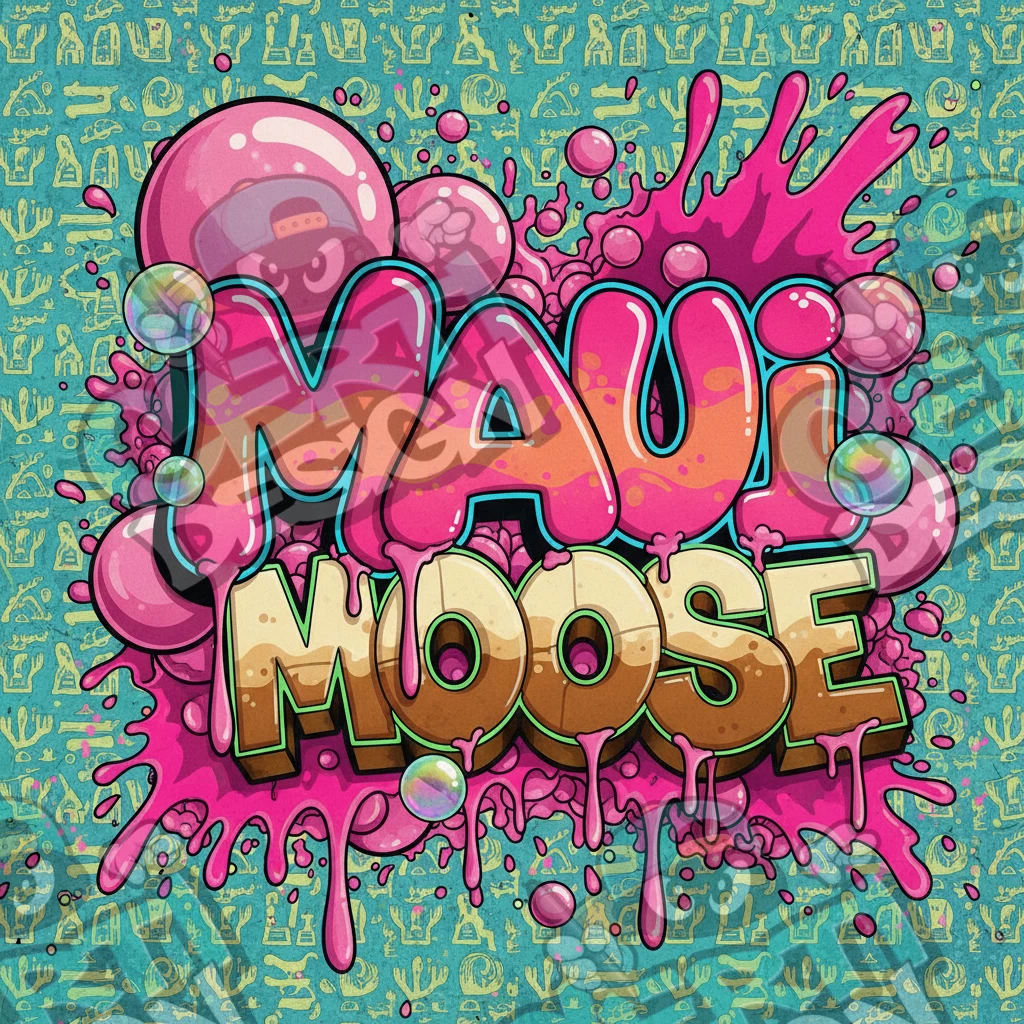 Maui Moose Pre-Made 3.5g Square Mylar Bags
