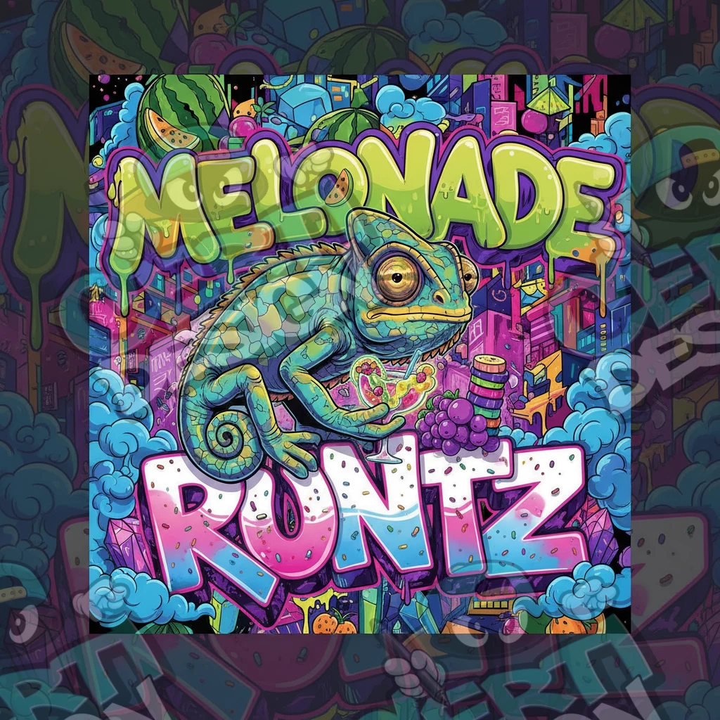 Melonade Runtz Pre-Made 3.5g Square Mylar Bags