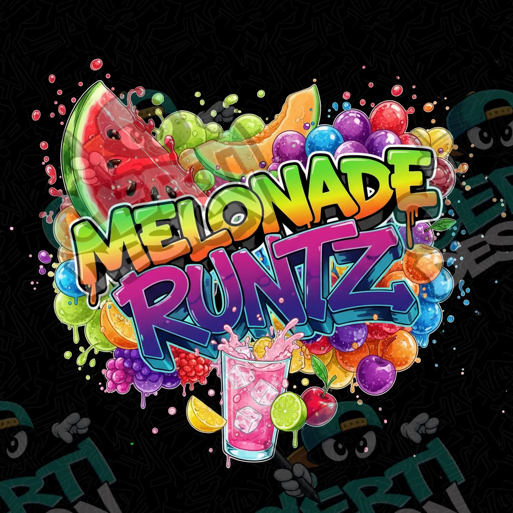 Melonade Runtz Pre-Made 3.5g Square Mylar Bags