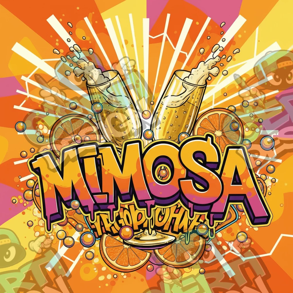 Mimosa Pre-Made 3.5g Square Mylar Bags