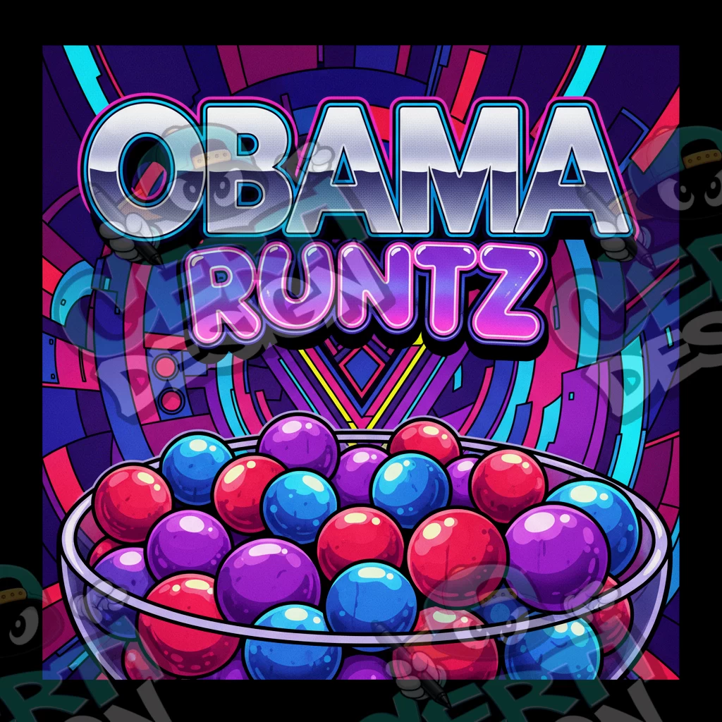 Obama Runtz Pre-Made 3.5g Square Mylar Bags