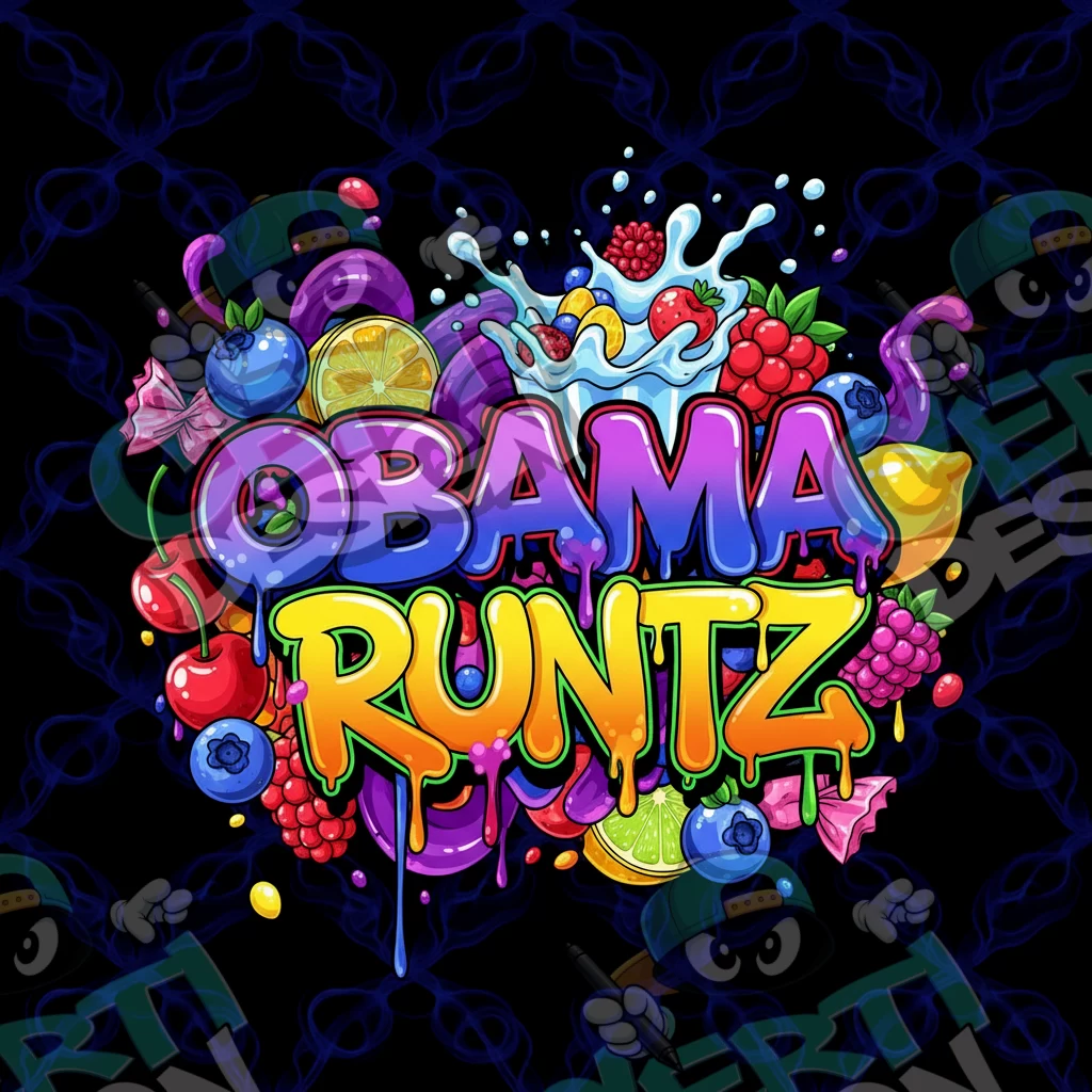 Obama Runtz Pre-Made 3.5g Square Mylar Bags