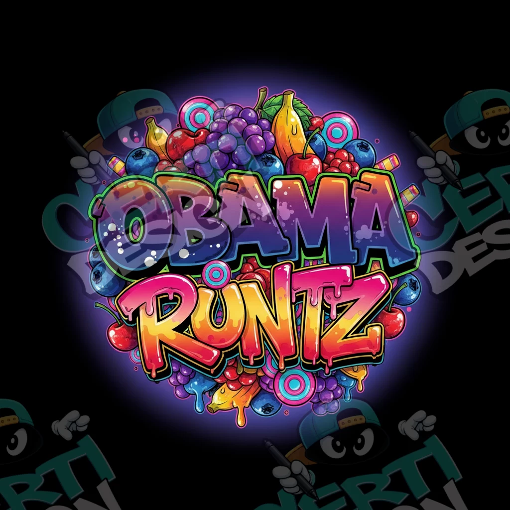 Obama Runtz Pre-Made 3.5g Square Mylar Bags