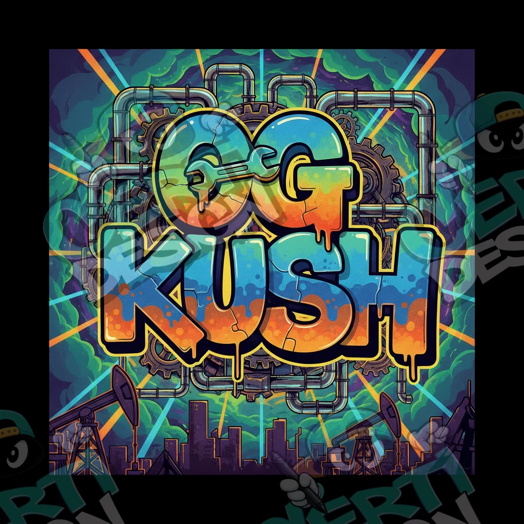 OG Kush Pre-Made 3.5g Square Mylar Bags