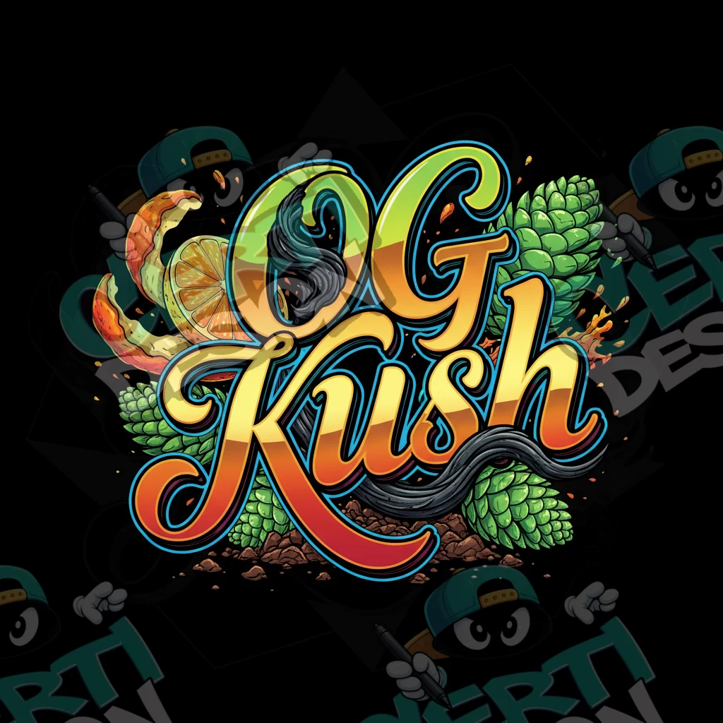 OG Kush Pre-Made 3.5g Square Mylar Bags