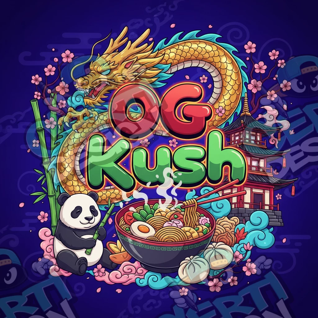 OG Kush Pre-Made 3.5g Square Mylar Bags