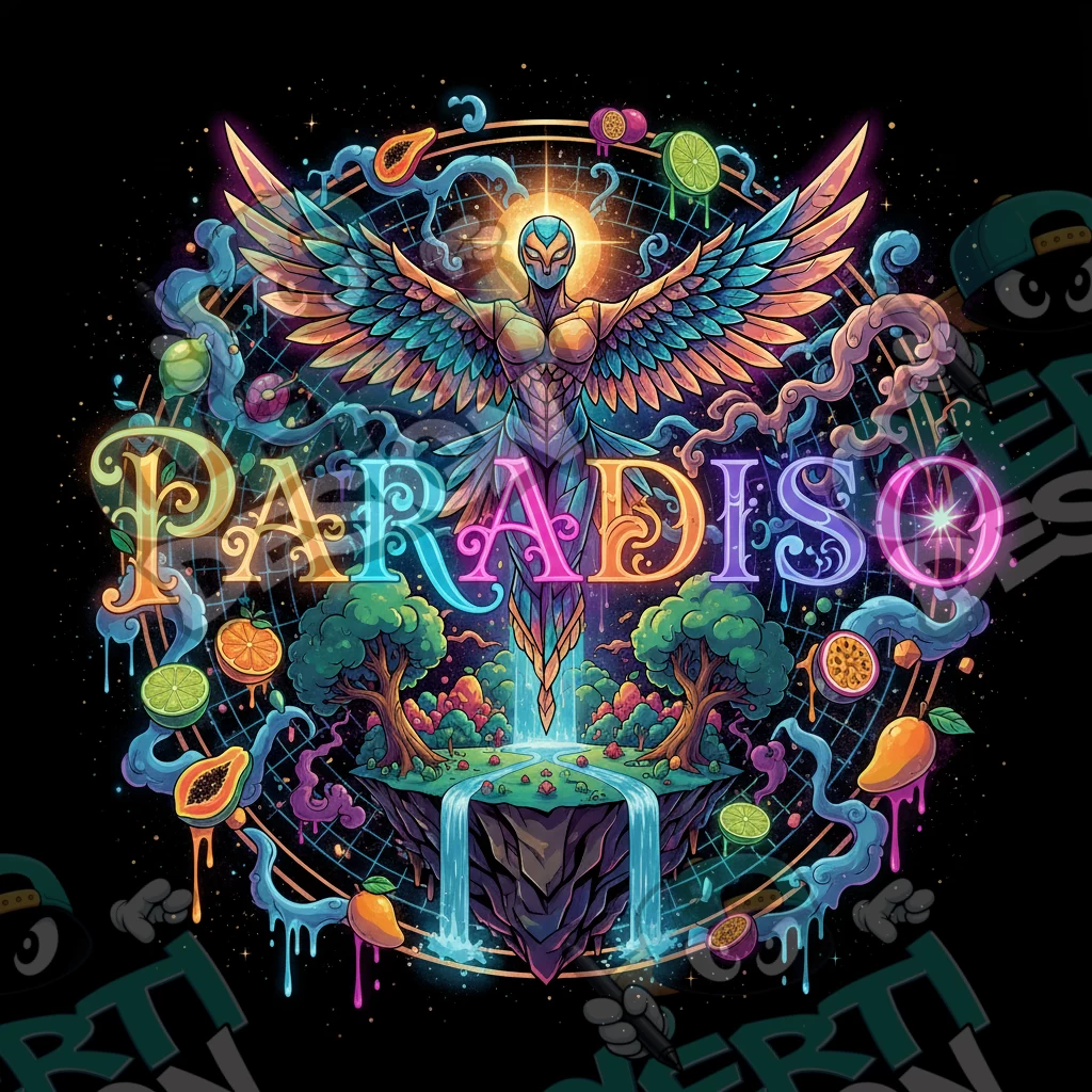 Paradiso Pre-Made 3.5g Square Mylar Bags