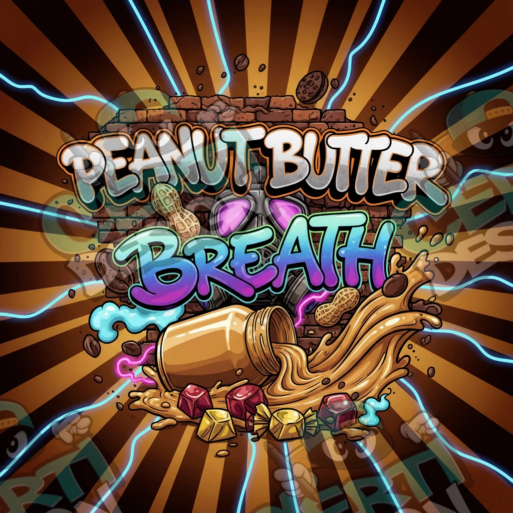 Peanut Butter Breath Pre-Made 3.5g Square Mylar Bags