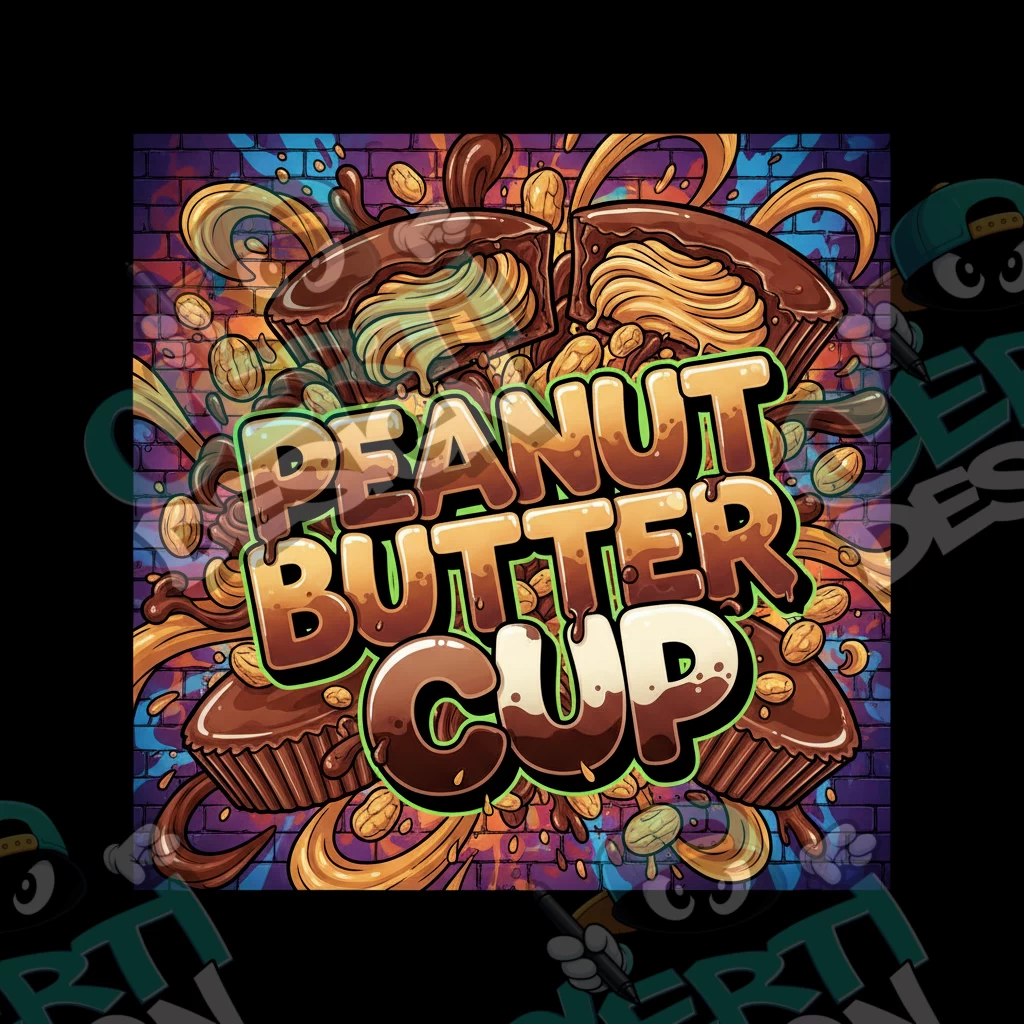 Peanut Butter Cup Pre-Made 3.5g Square Mylar Bags