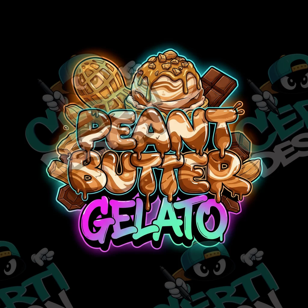 Peanut Butter Gelato Pre-Made 3.5g Square Mylar Bags