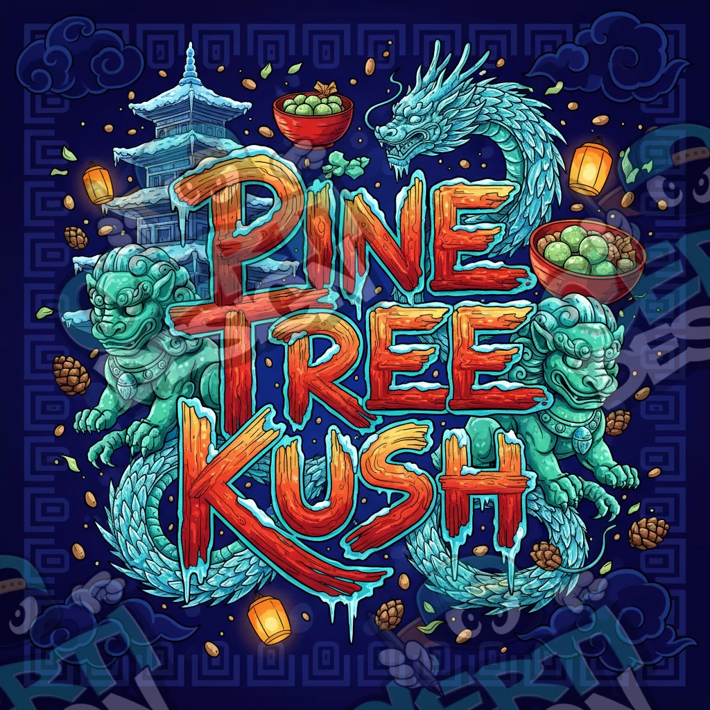 Pine Tree Kush Pre-Made 3.5g Square Mylar Bags