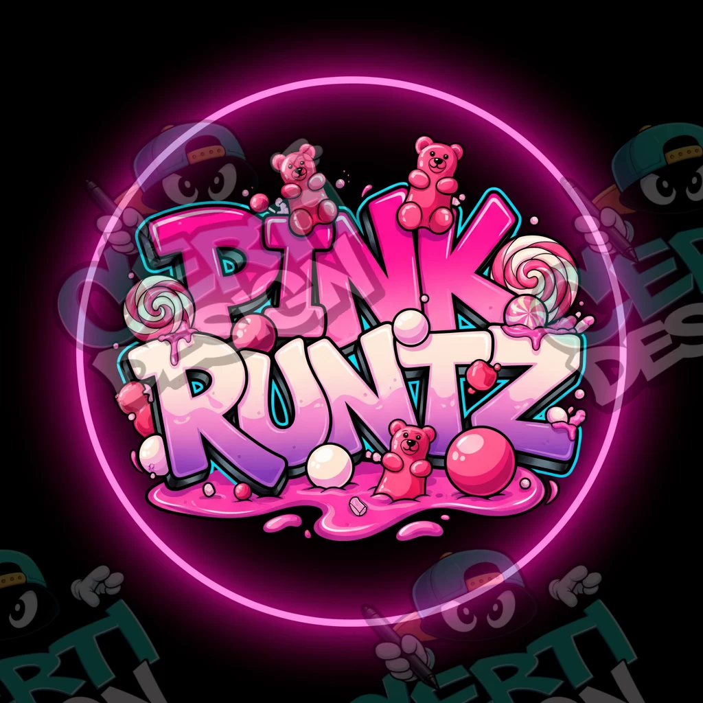 Pink Runtz Pre-Made 3.5g Square Mylar Bags