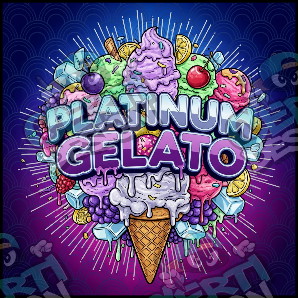 Platinum Gelato Pre-Made 3.5g Square Mylar Bags