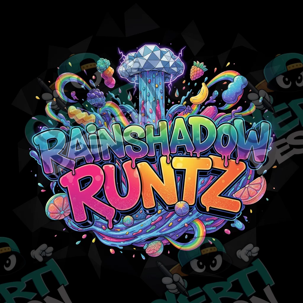 Rainshadow Runtz Pre-Made 3.5g Square Mylar Bags