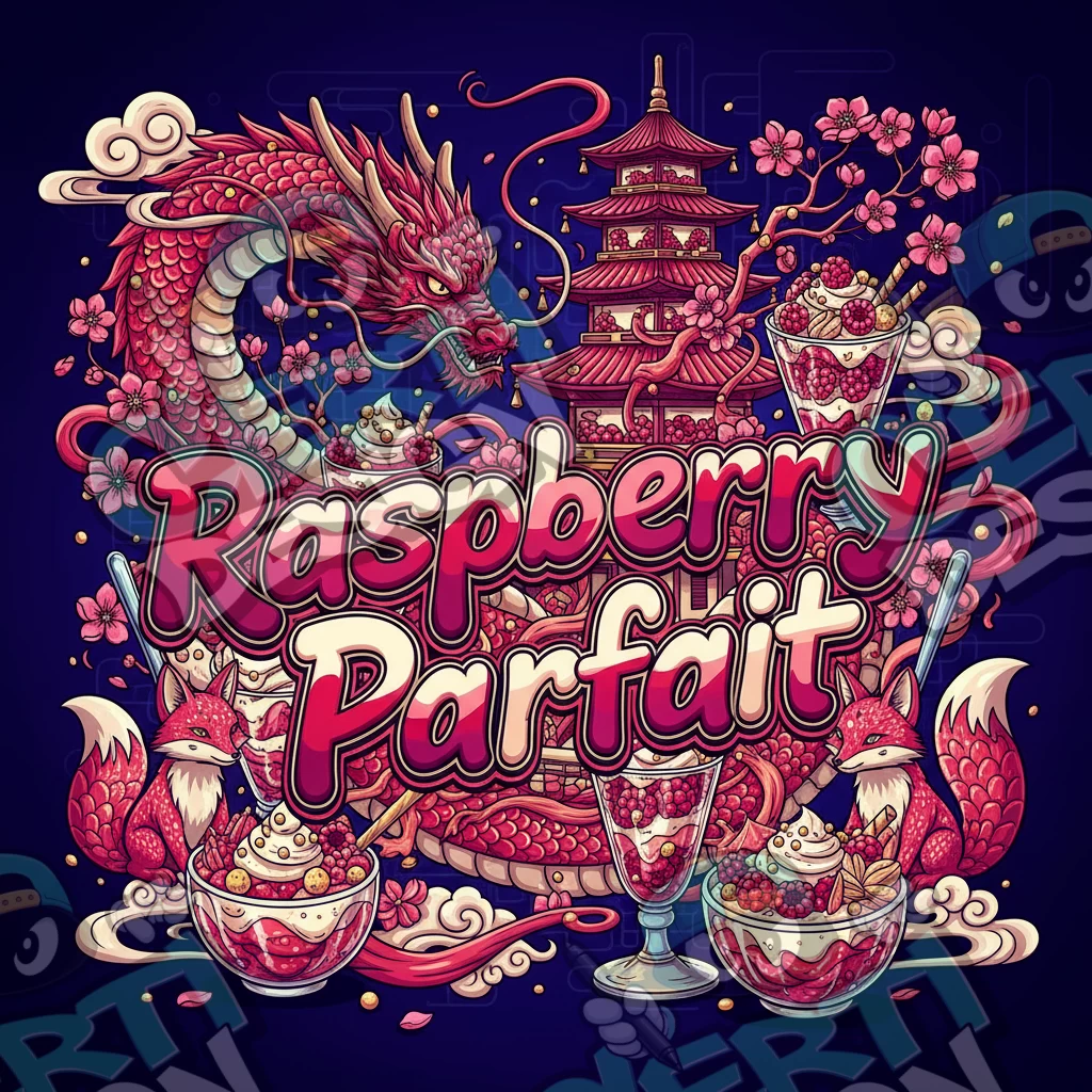 Raspberry Parfait Pre-Made 3.5g Square Mylar Bags