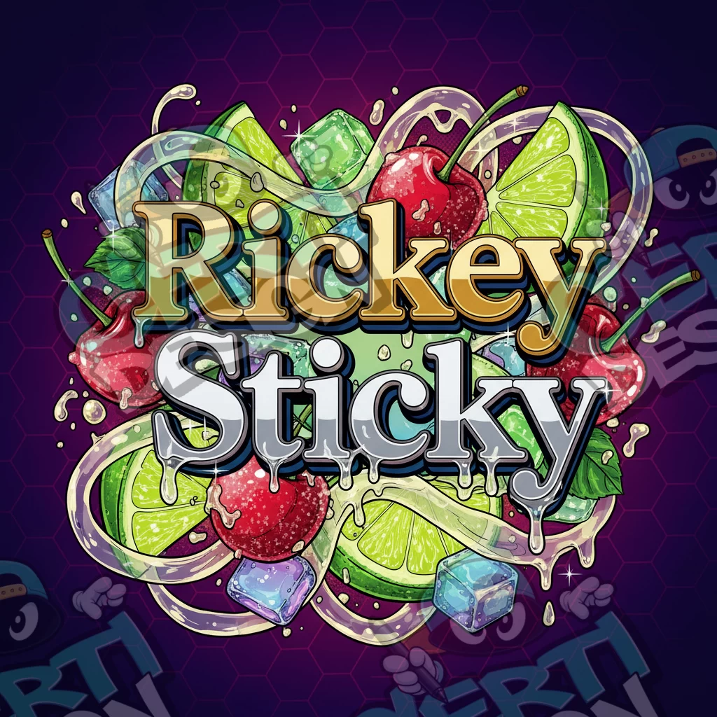 Rickey Sticky Pre-Made 3.5g Square Mylar Bags
