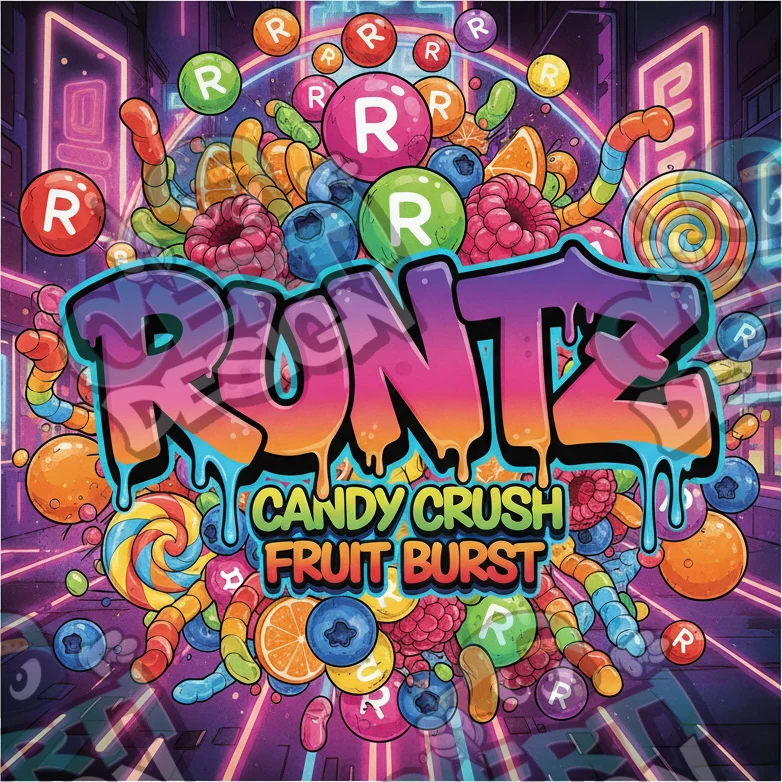 Runtz Pre-Made 3.5g Square Mylar Bags