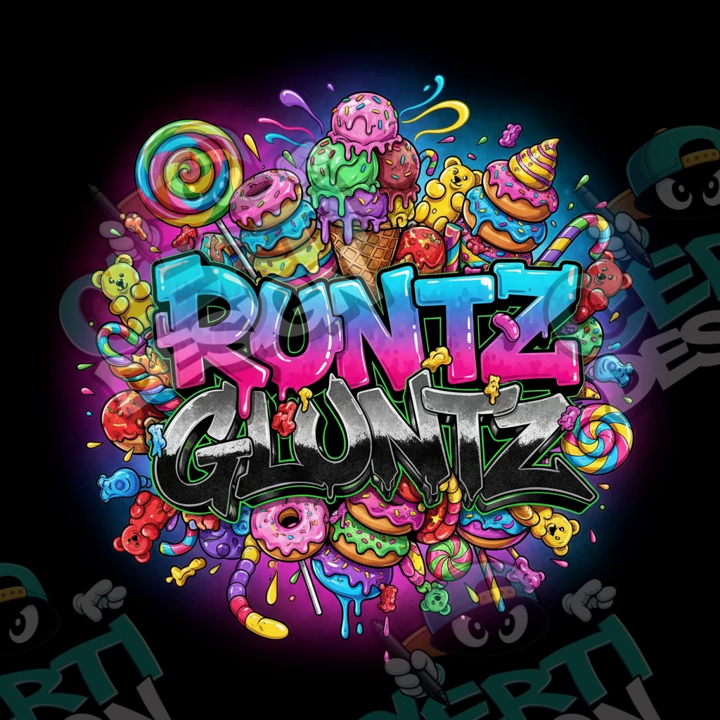 Runtz Gluntz Pre-Made 3.5g Square Mylar Bags