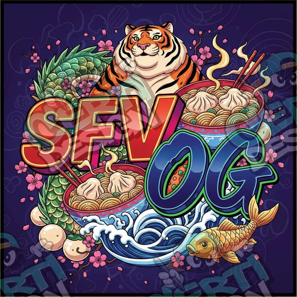 SFV OG Pre-Made 3.5g Square Mylar Bags