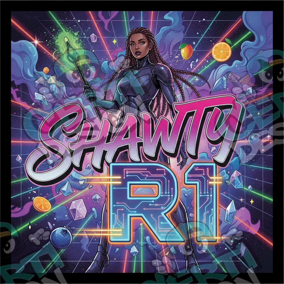 Shawty R1 Pre-Made 3.5g Square Mylar Bags