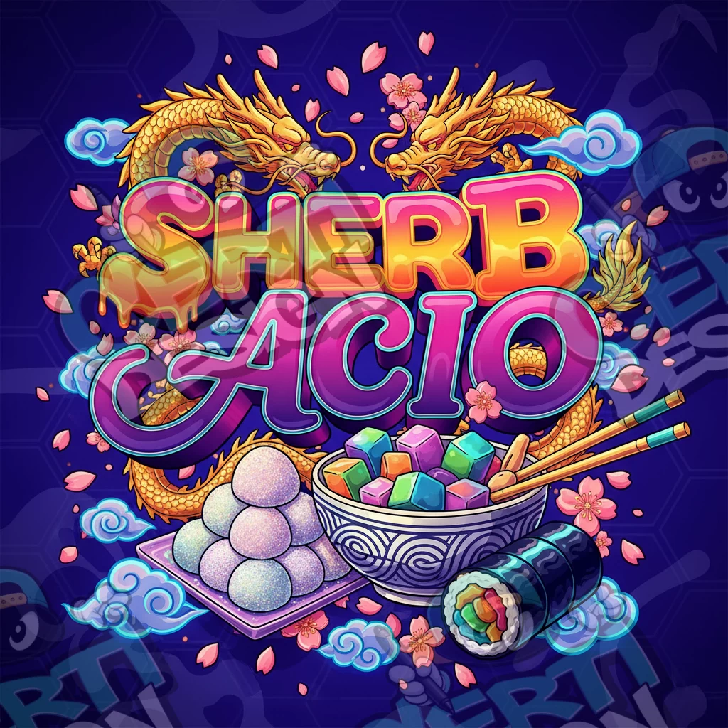 Sherbacio Pre-Made 3.5g Square Mylar Bags