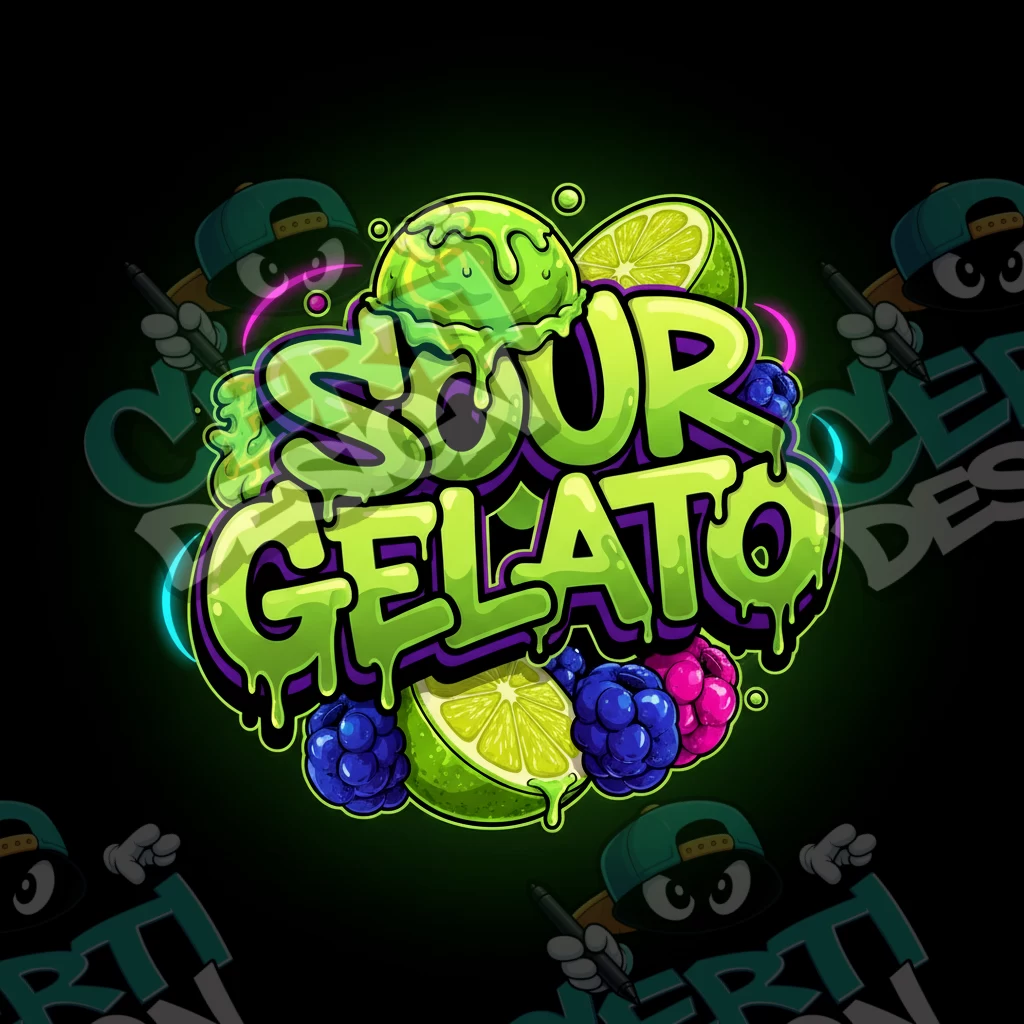 Sour Gelato Pre-Made 3.5g Square Mylar Bags