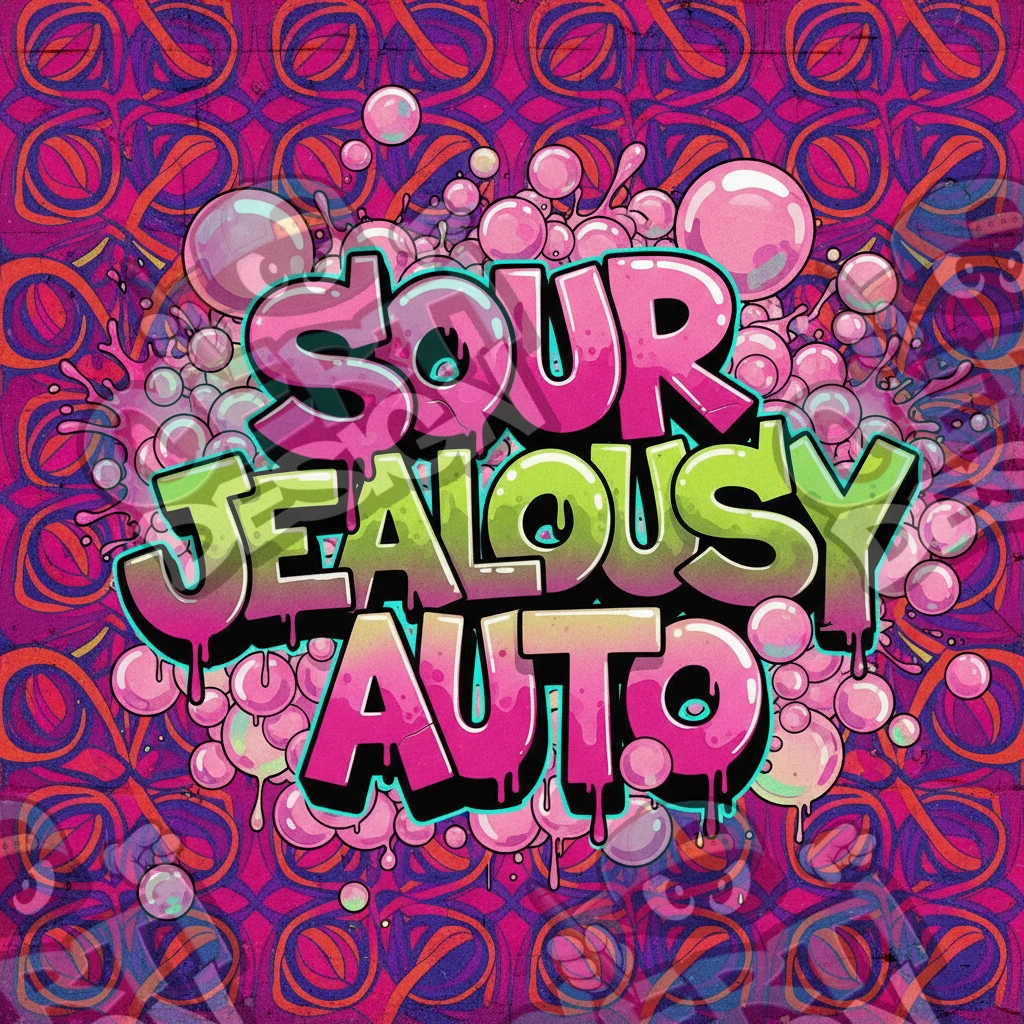 Sour Jealousy Auto Pre-Made 3.5g Square Mylar Bags
