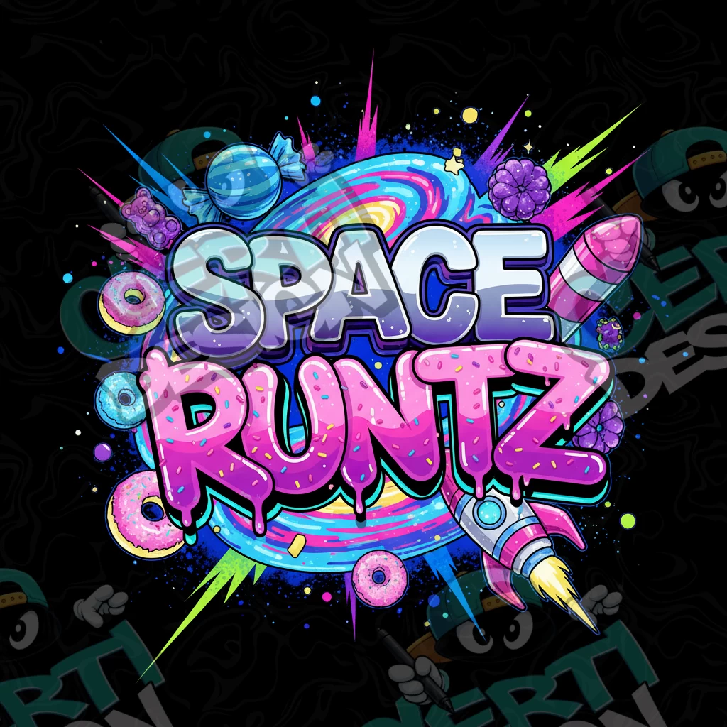 Space Runtz Pre-Made 3.5g Square Mylar Bags