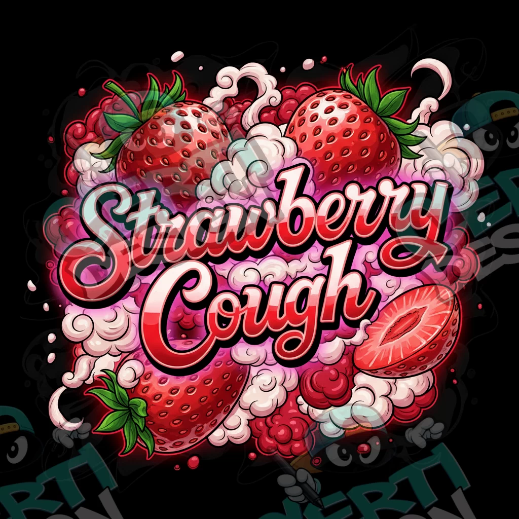 Strawberry Cough Pre-Made 3.5g Square Mylar Bags