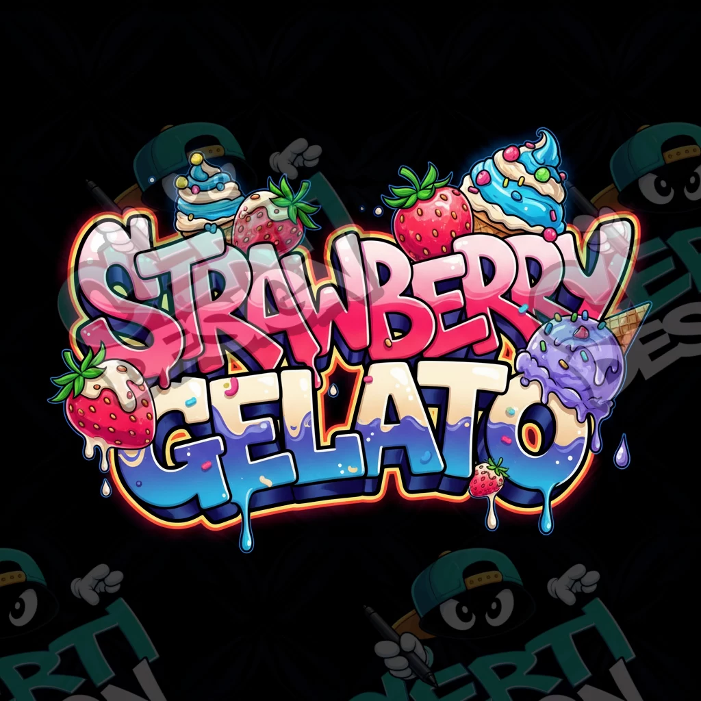 Strawberry Gelato Pre-Made 3.5g Square Mylar Bags