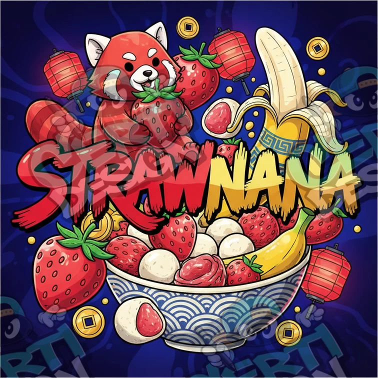 Strawnana Pre-Made 3.5g Square Mylar Bags