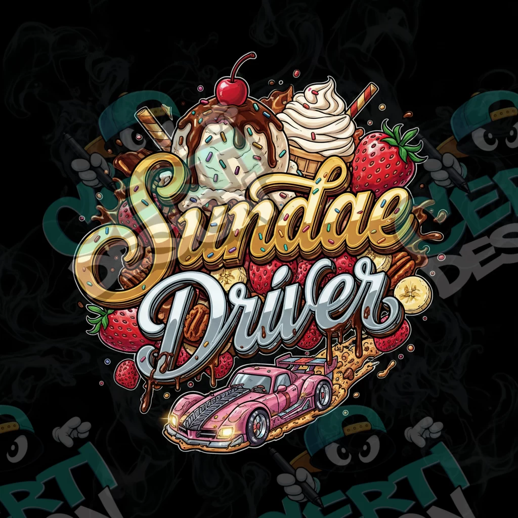 Sundae Driver Pre-Made 3.5g Square Mylar Bags