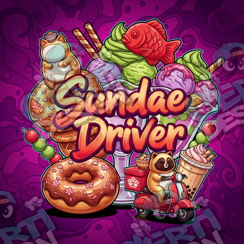 Sundae Driver Pre-Made 3.5g Square Mylar Bags