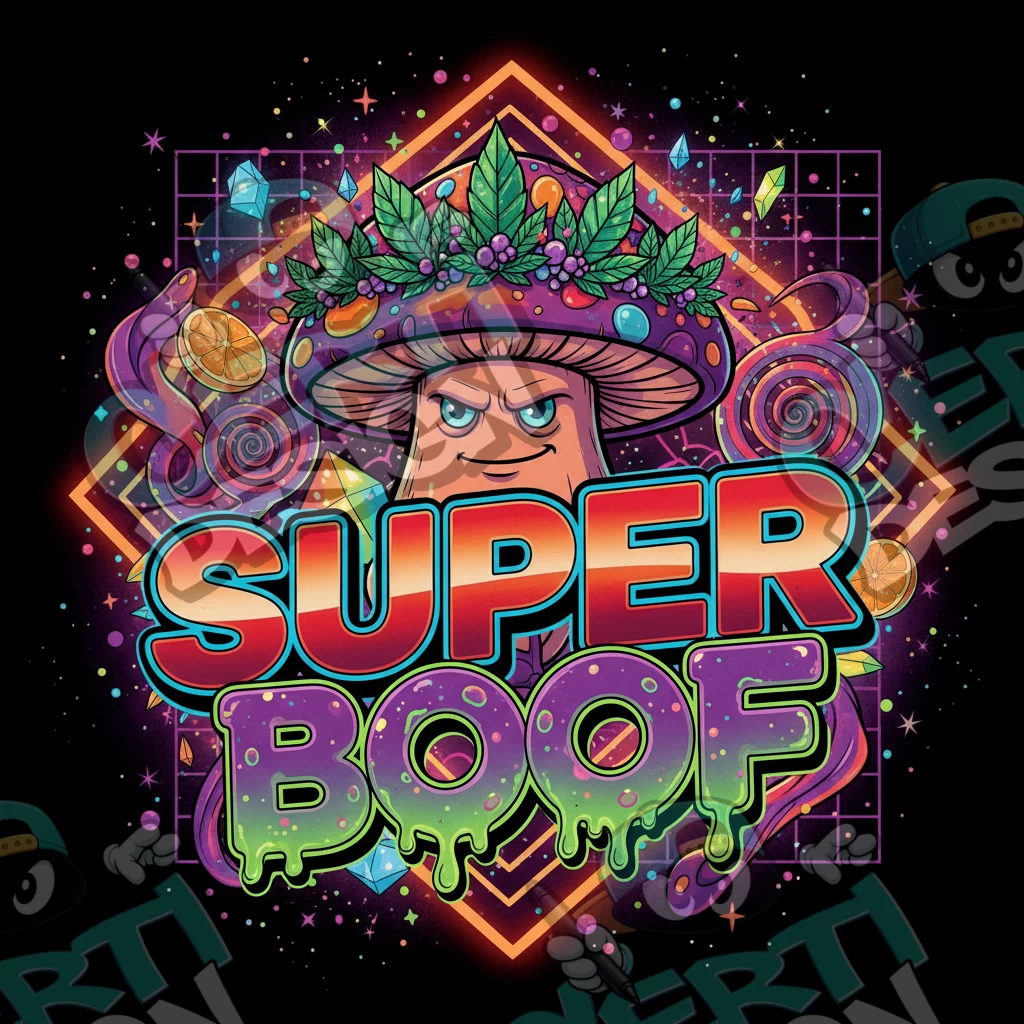 Super Boof Pre-Made 3.5g Square Mylar Bags