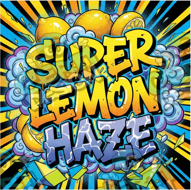 Super Lemon Haze Pre-Made 3.5g Square Mylar Bags
