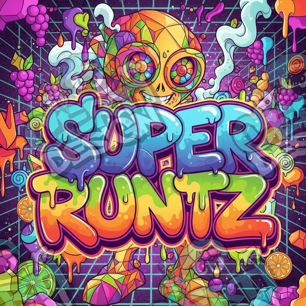 Super Runtz Pre-Made 3.5g Square Mylar Bags