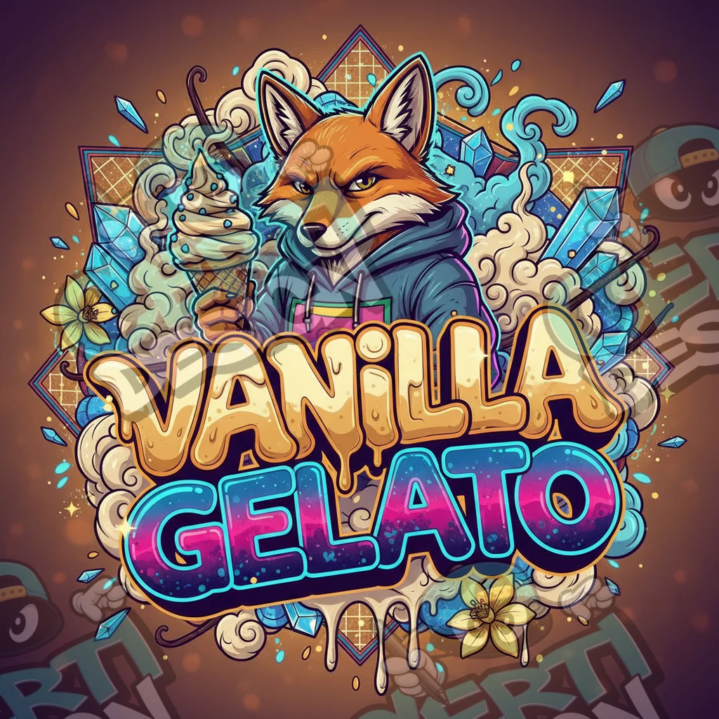 Vanilla Gelato Pre-Made 3.5g Square Mylar Bags