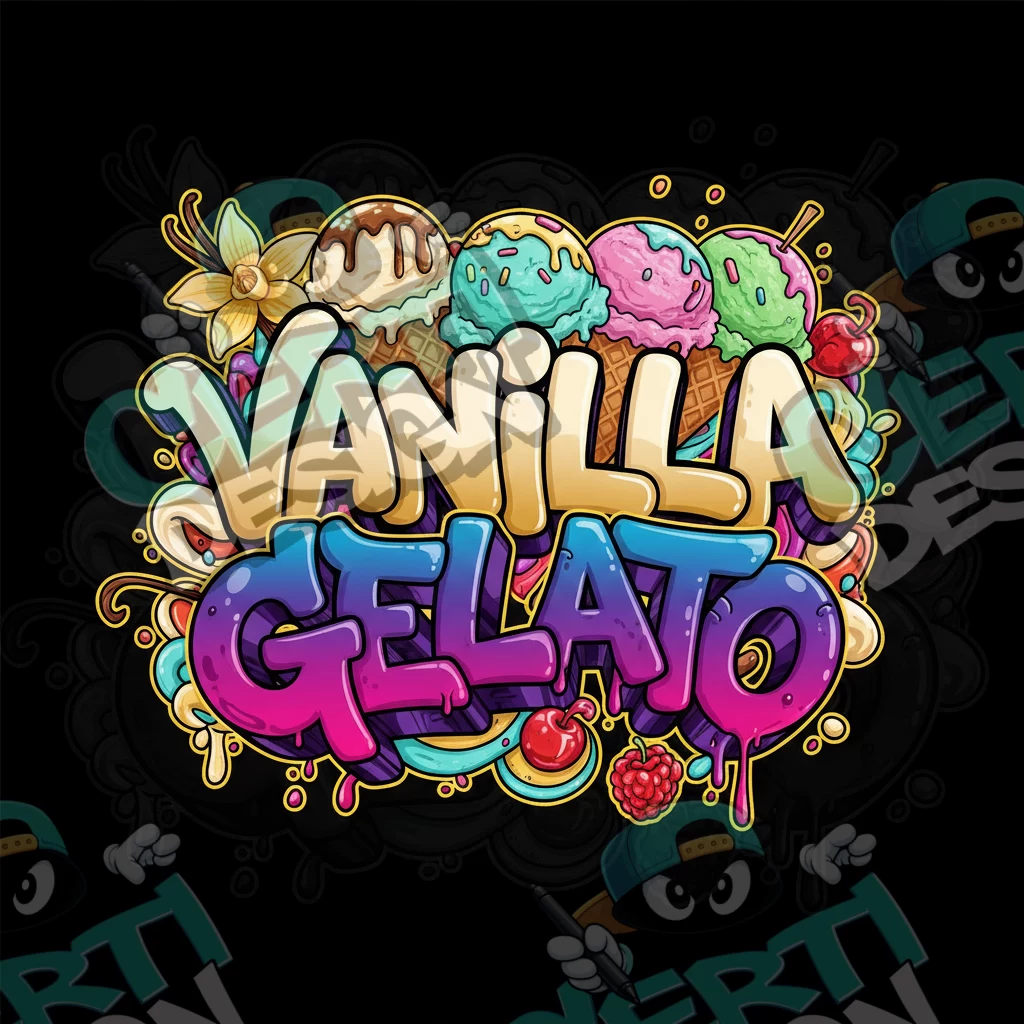 Vanilla Gelato Pre-Made 3.5g Square Mylar Bags