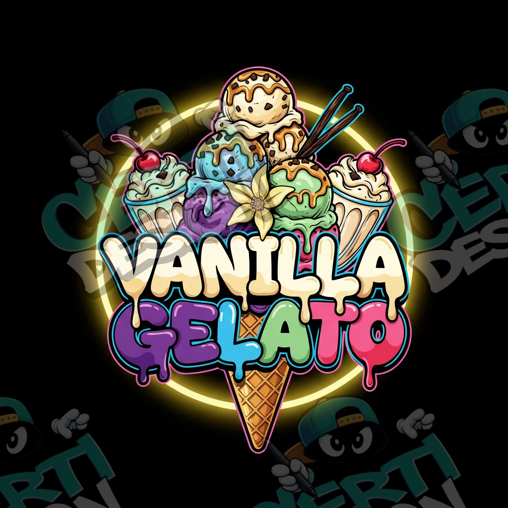 Vanilla Gelato Pre-Made 3.5g Square Mylar Bags